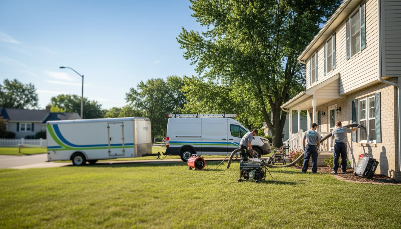 Flooded Basement Restoration And Cleanup With Repair in Millersport, OH near me